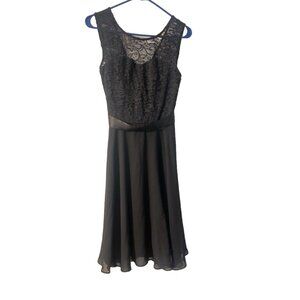 Bery Love Dress Black Lace & Chiffon Party Dress, Size Small